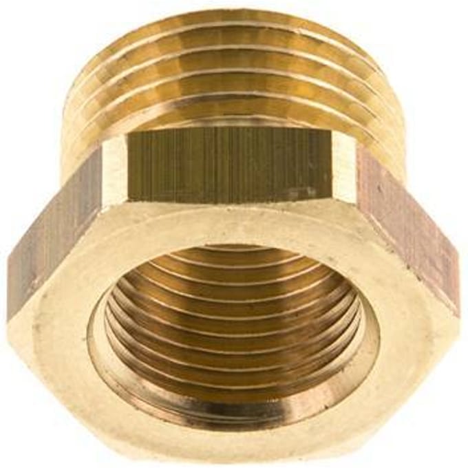 G 3/8'' x G 1/2'' F/M Messing Verloopring 16 Bar [5 Stuks]