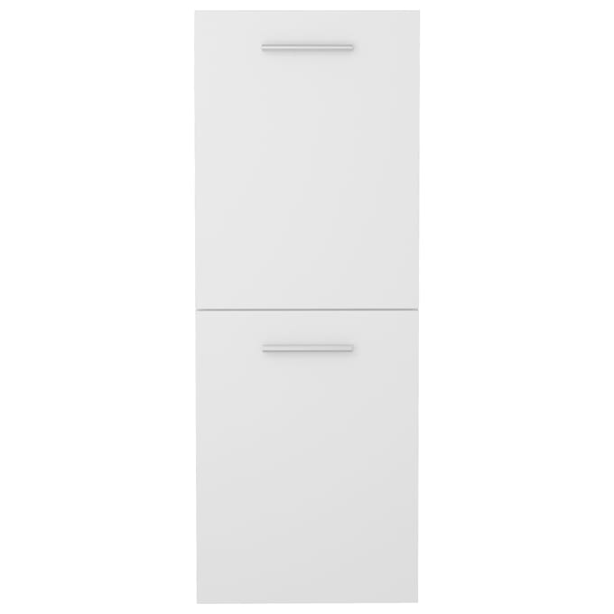 vidaXL - Badkamerkast - 30x30x80 - cm - bewerkt - hout - wit