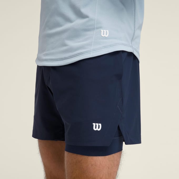 Wilson Set Point 7in Lined Shorts Heren