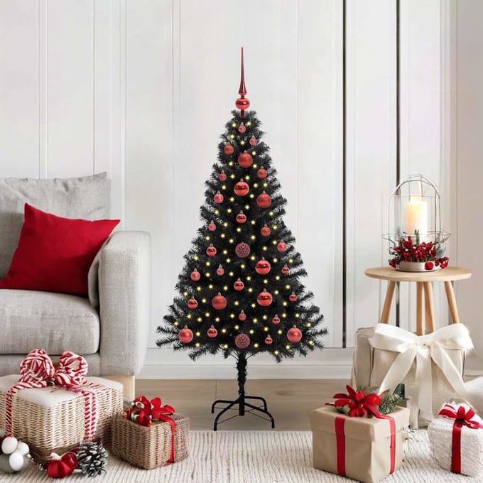 vidaXL Kerstboom Zwart 120 cm PVC