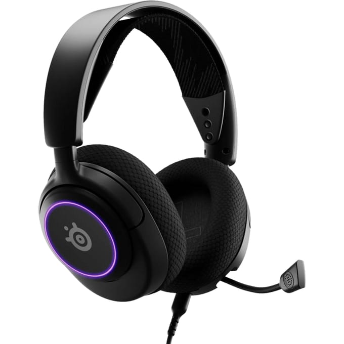SteelSeries Arctis Nova 3 - Bedrade USB Gaming Headset - RGB Verlichting - PC, PlayStation, Switch - Zwart
