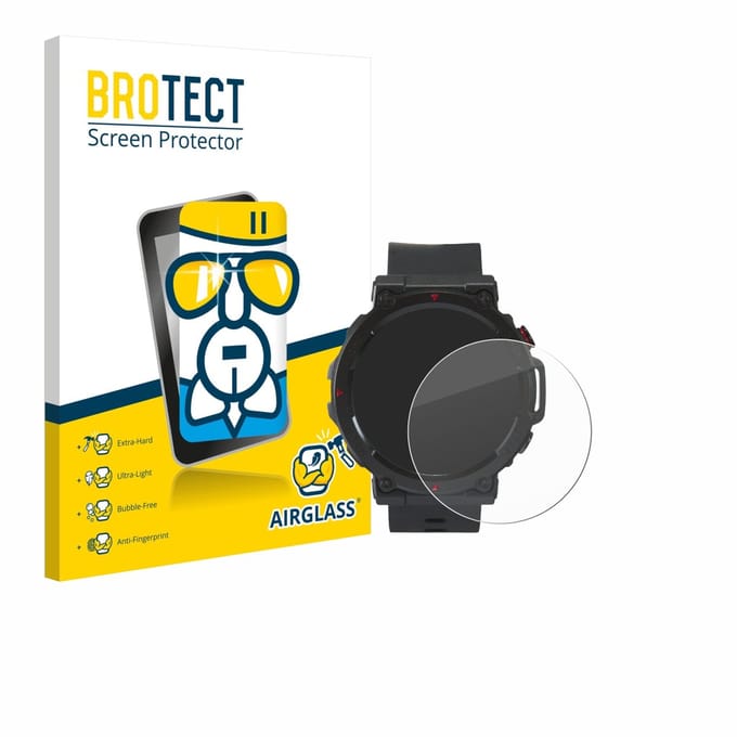 Screenprotector voor Crivit Sport-Smartwatch Beschermglas transparant