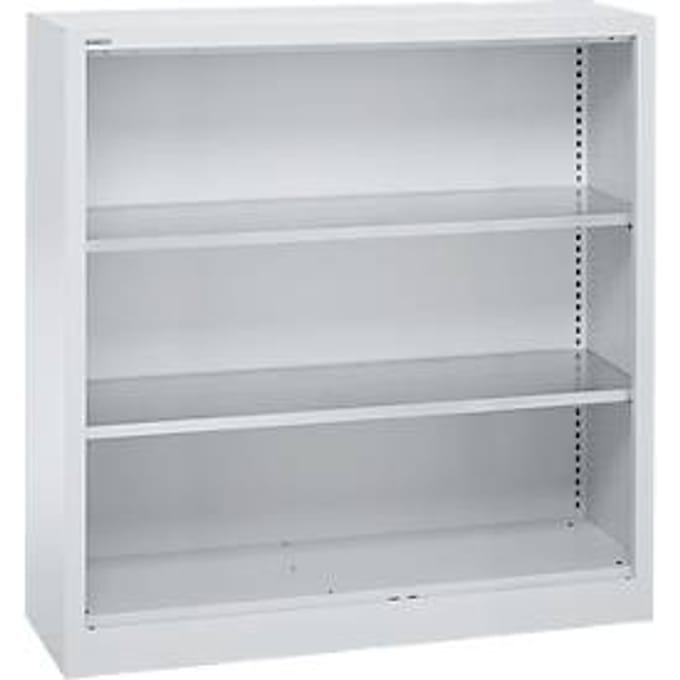 Schäfer Shop Select stellingkast MS, 3 OH, B 1200 x D 400 x H 1215 mm, plaatstaal, aluminium wit