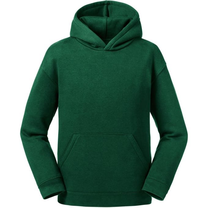 Russell Kinderen/kinderen Authentieke Sweatshirt met kap (Fles groen)