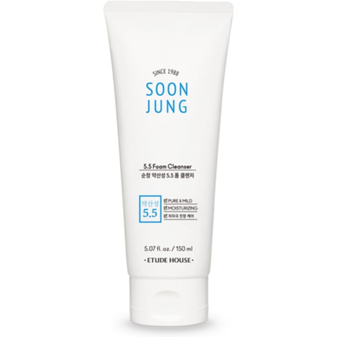 [Deal] ETUDE - Soon Jung 5.5 Foam Cleanser - 150ml - White