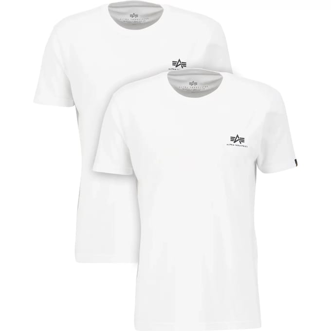 T-shirt met klein logo Alpha Industries Basic (x2)