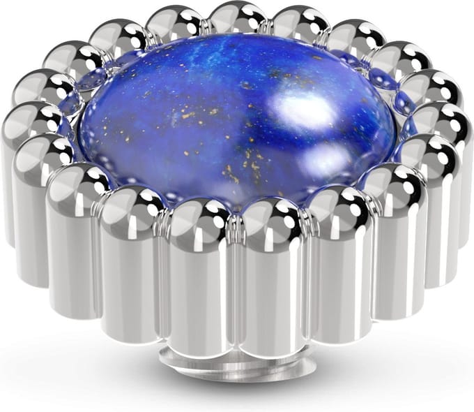 Melano Vivid Bali Gemstone Steentje Lapis Lazuli Zilver
