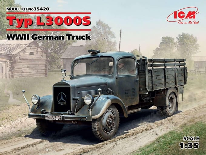 ICM Modelbouwpakket Militaire voertuigen - 35420 Typ L3000S, WWII German Truck Plastic - 1:35 - Modelbouw