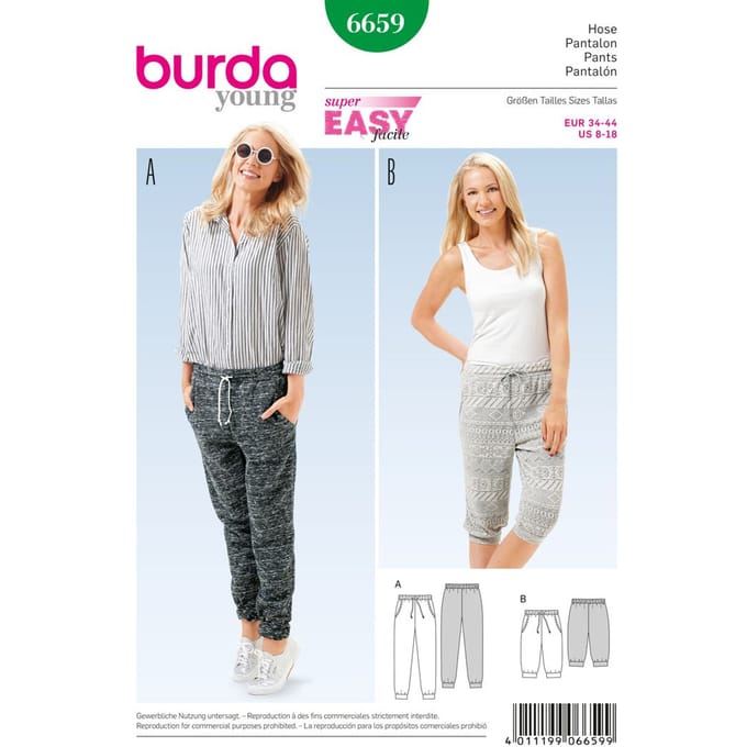 Burda Knippatroon No. 6659 "Relax pants"