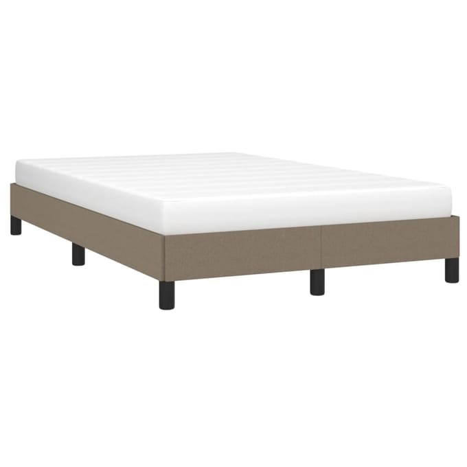 vidaXL - Bedframe - zonder - matras - 120x200 - cm - stof - taupe