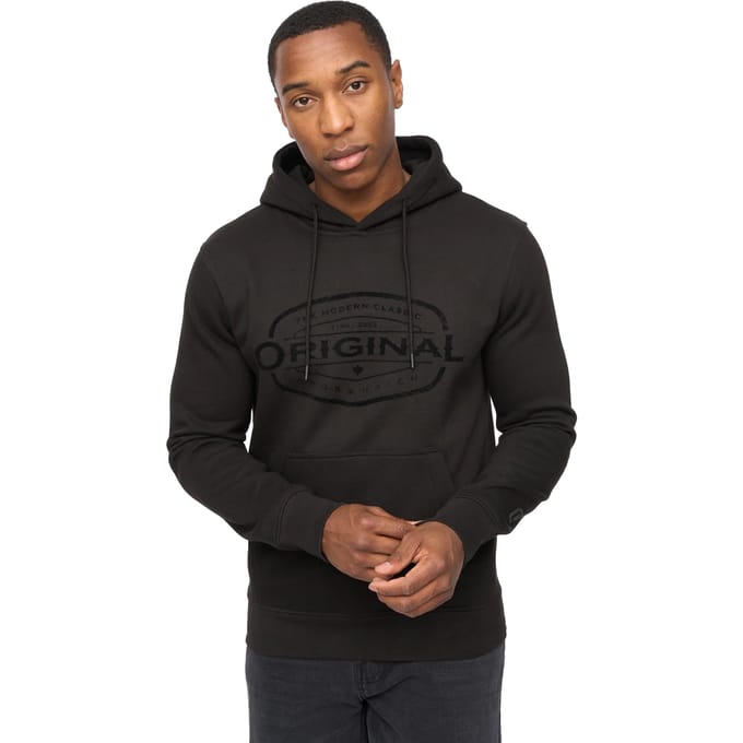 Crosshatch Heren Traptons Hoodie (Zwart)