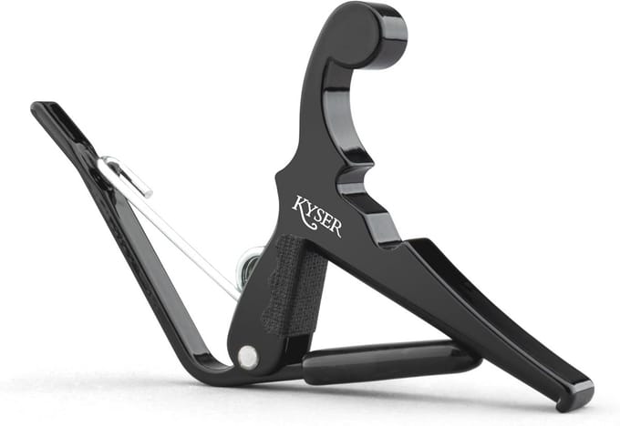 Snelle Verander Capo voor Ukeleles, Mandolines en Banjo's - Zwart