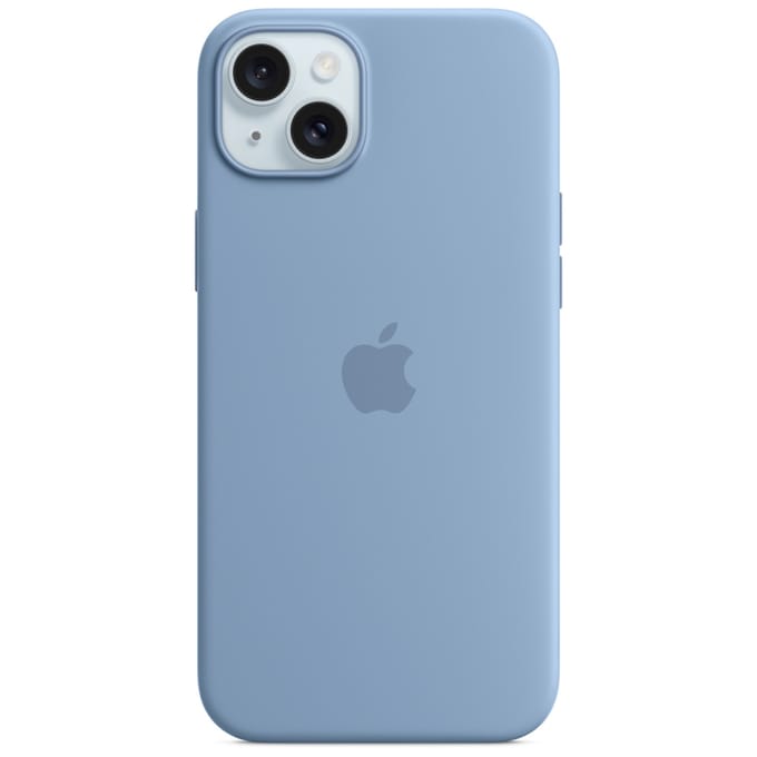 Apple Siliconenhoesje met MagSafe geschikt voor iPhone 15 Plus - Winter Blue