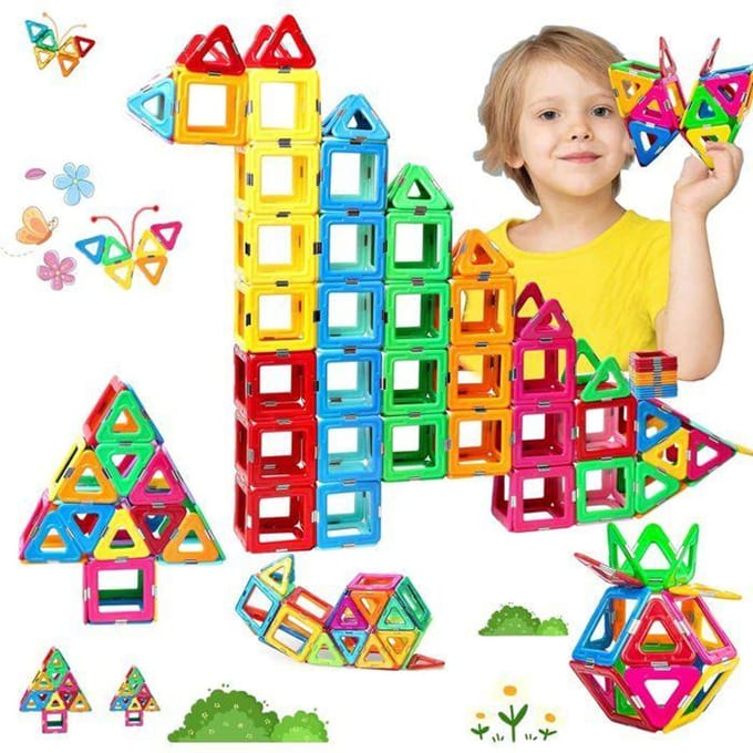 Magnetische Constructies - ZIG-ZAG GEBIEDEN - Ouder - 36 stuks - Voor kinderen 3-8 jaar - Gemengd