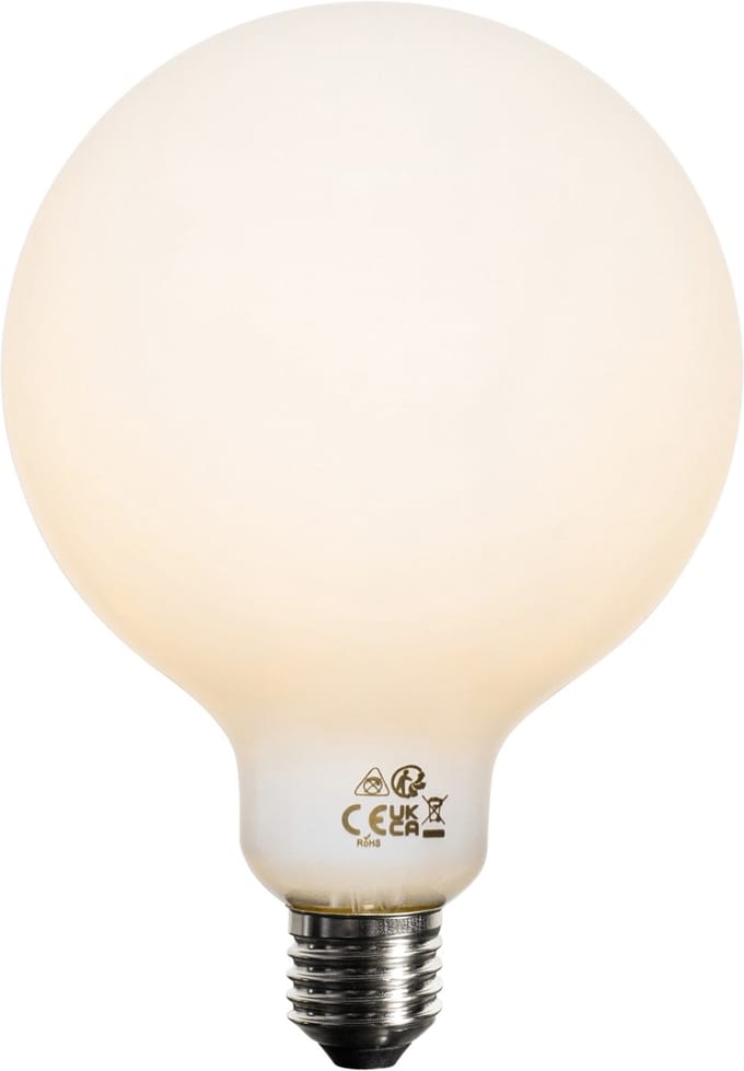 LUEDD Set van 5 E27 3-staps dimbaar LED lamp opaal G125 4W 450 lm 2700K