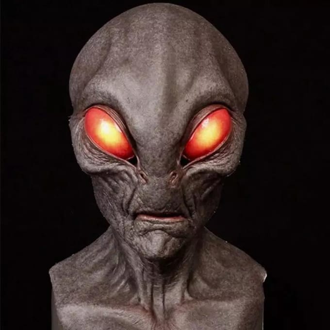 Nieuw Alien Latex Masker Halloween Alien Horror Masker gray