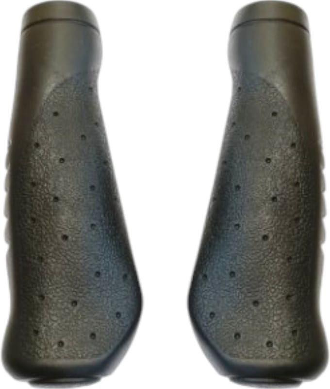 Falkx Handvatten - Zwart Rubber - Comfort & Grip - 135 mm