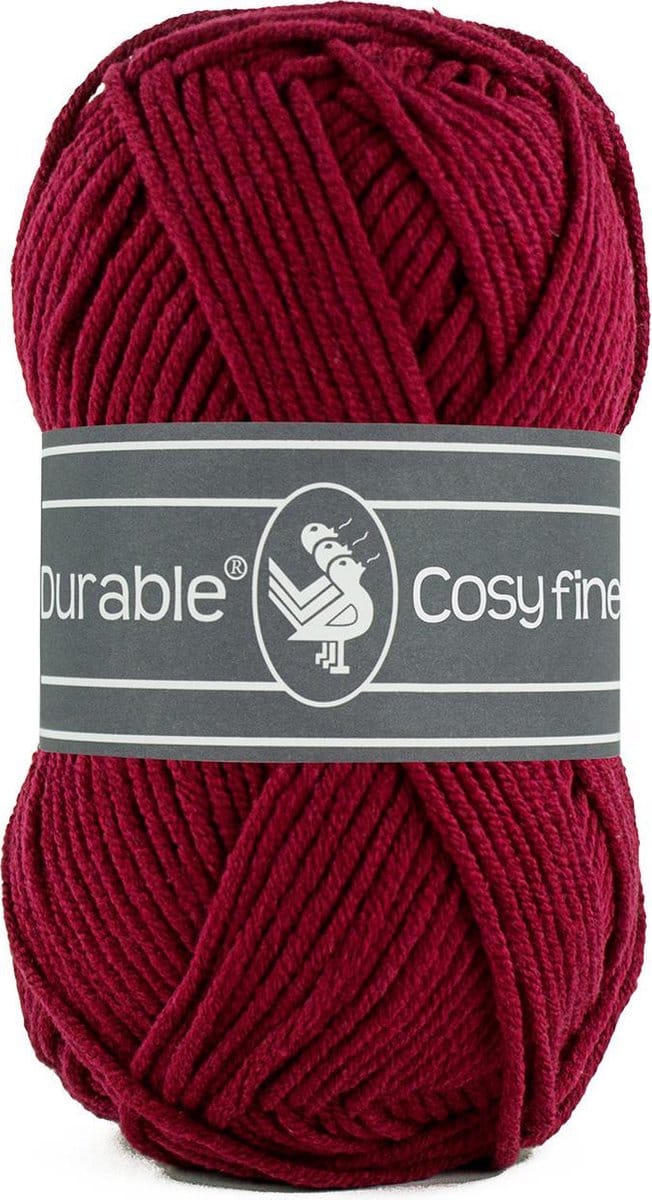 Durable Cosy Fine - 222 bordeaux - Katoen/Acryl Garen