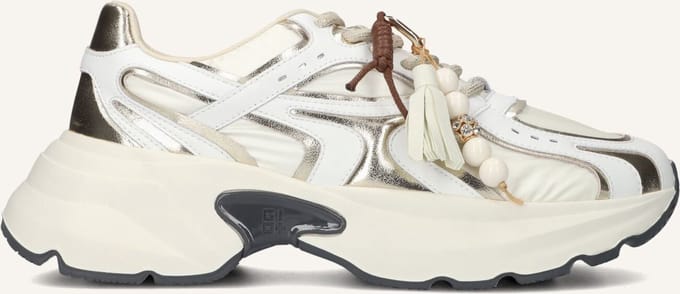 GIO+ Dalia Sneakers - Leer - Dames - Wit - Maat 40