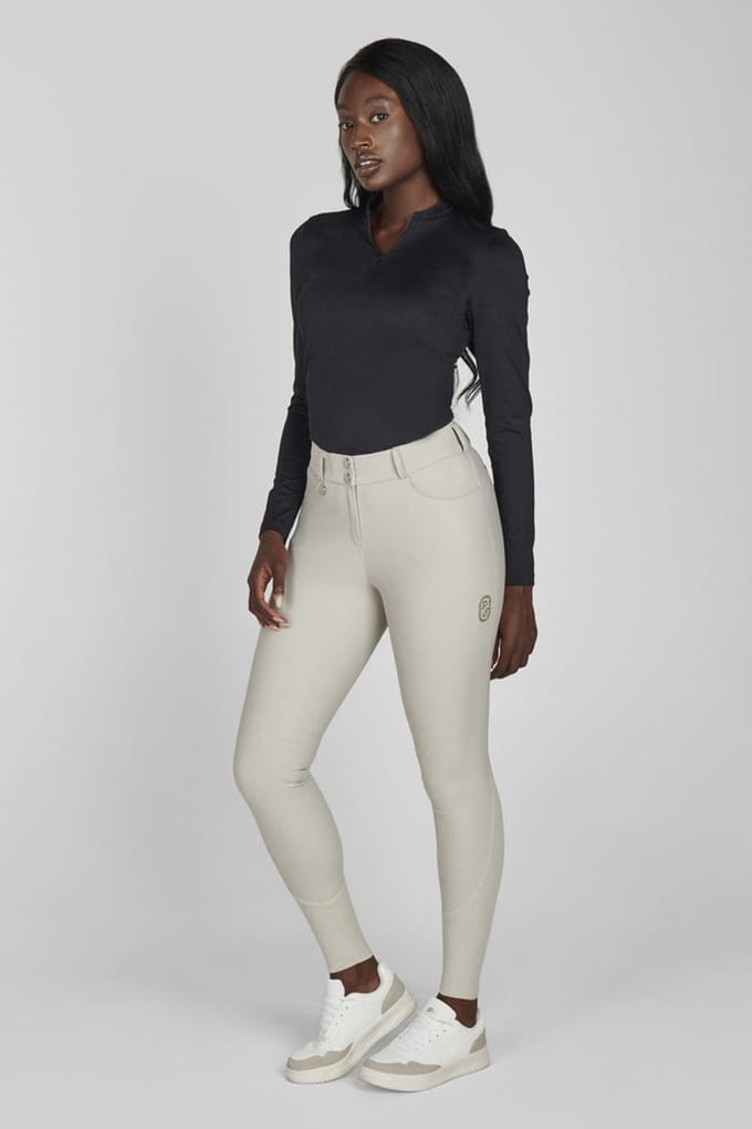 Pikeur Rijbroek Ceelina Highwaist kneegrip Pearl Grey - 40