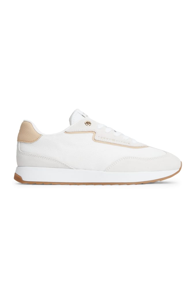 Tommy Hilfiger Retro Runner Mix Ecru/trench Größe: 40 | Trainers Outlet | Damen | Braun