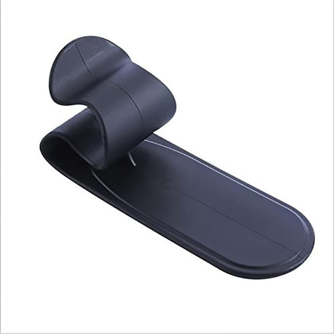 Zwarte Plastic Zelfklevende Parapluhouder Auto Opbergrek Hanger Huis Wandhaak black