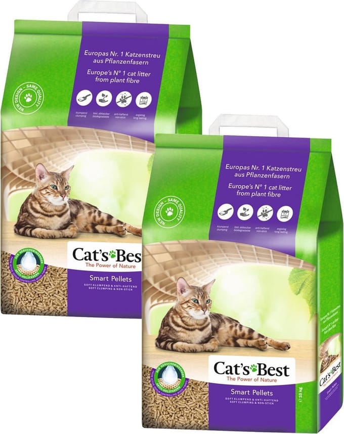 Cat's Best Smart Pallets - Kattenbakvulling - 2 x 20 l