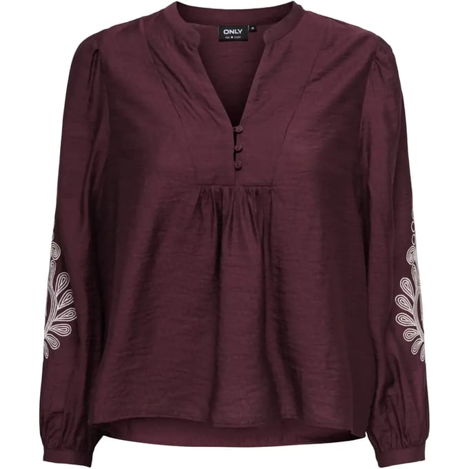 ONLY - ONLKANA 7/8 TOP WVN - Dames - Blouses