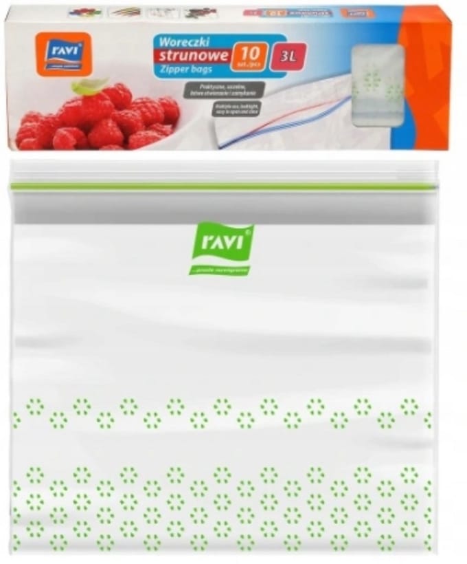 Ravi - Voedselbewaarzakken - 3L - 10 Stuks - Ziplock - LDPE