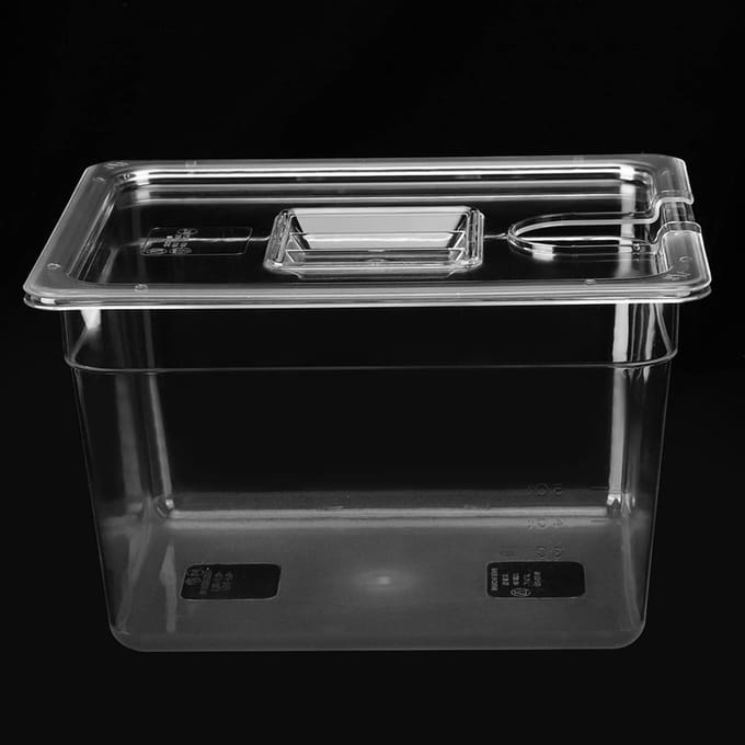 Sous Vide Container met Deksel, 11 Liter, Ideaal voor Sous Vide Koken en Temperatuurcontrole