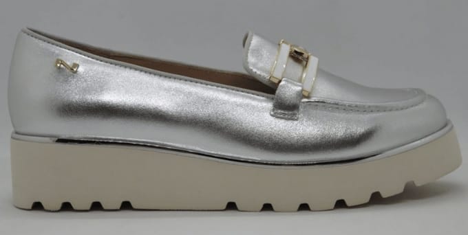 Nathan-baume Dames Mocassin | Zilver | Maat: 40