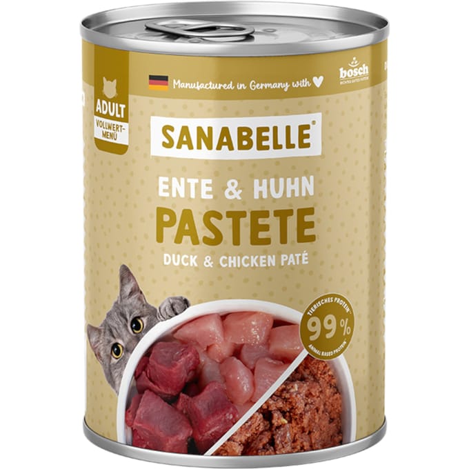 Sanabelle All Meat Kattenvoer 6 x 400 g - Eend & Kip