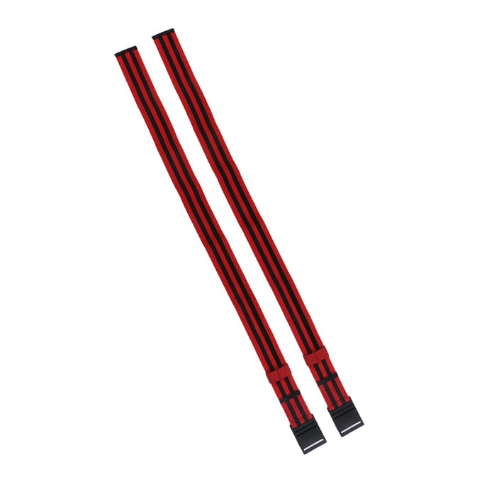 2 Stuks Fitness Occlusietraining Band Bloedstroombeperking Training Wrap voor Spieropbouw black