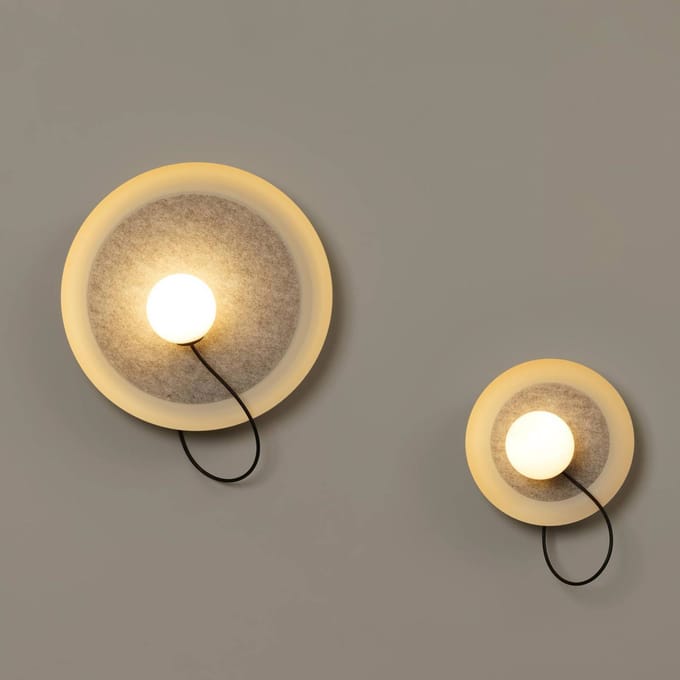 Milan Iluminación Milan Wire wandlamp Ø 24 cm nertskleurig