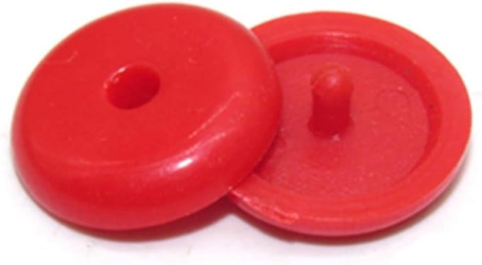 Gordel Stopper - Gesp Knop - Auto Interieur - Universele Pasvorm - 10 Stuks - Rood