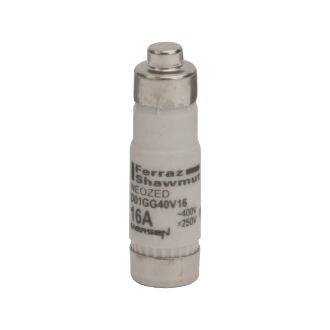 Mersen 01700.016000 Neozed zekering Met mechanische beveiligingsweergave Geschikt voor Zekeringsgrootte 000-4 Afmeting zekering: D01 16 A 400 V