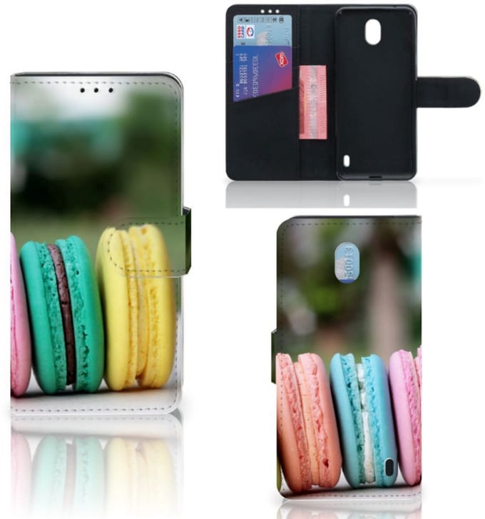 Nokia 1 Plus Book Cover Macarons