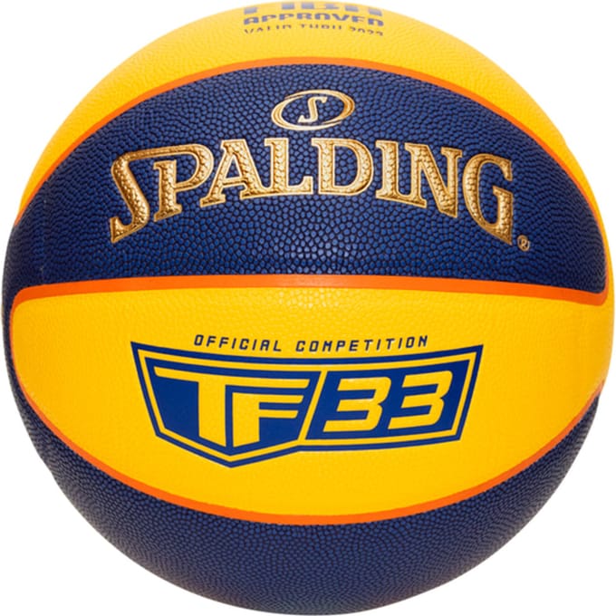 TF-33 Goud - Geel/Blauw 2021 Sz6 Composiet Basketbal
