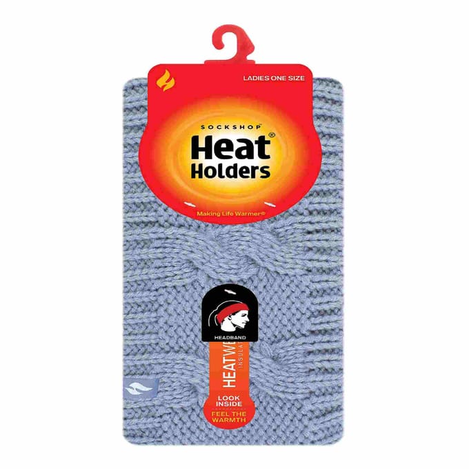 Dames Kabelgebreide Fleece Gevoerde Thermische Winter Oorfleece Hoofdband