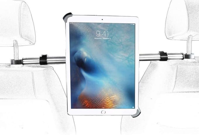 Autohouder Universele tablet hoofdsteun bevestiging Auto houder - Tablethouder Universeel 9.5 "-14.5" tablets