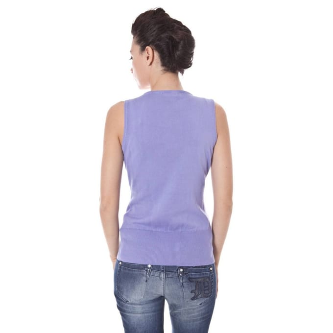 Mouwloze V-hals Gebreide Top