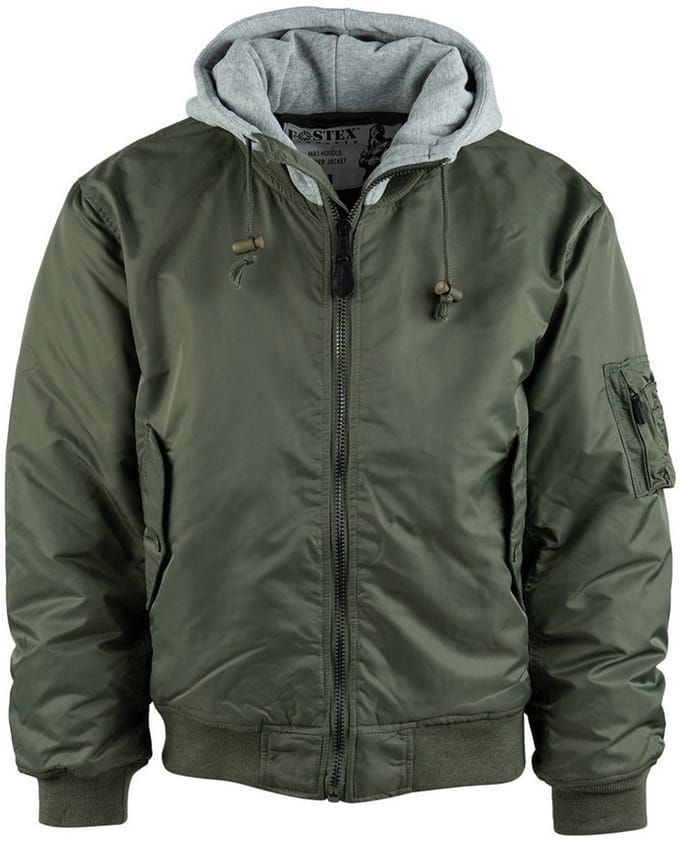 Fostex Ma-1 Hooded Bomber Jack Groen M