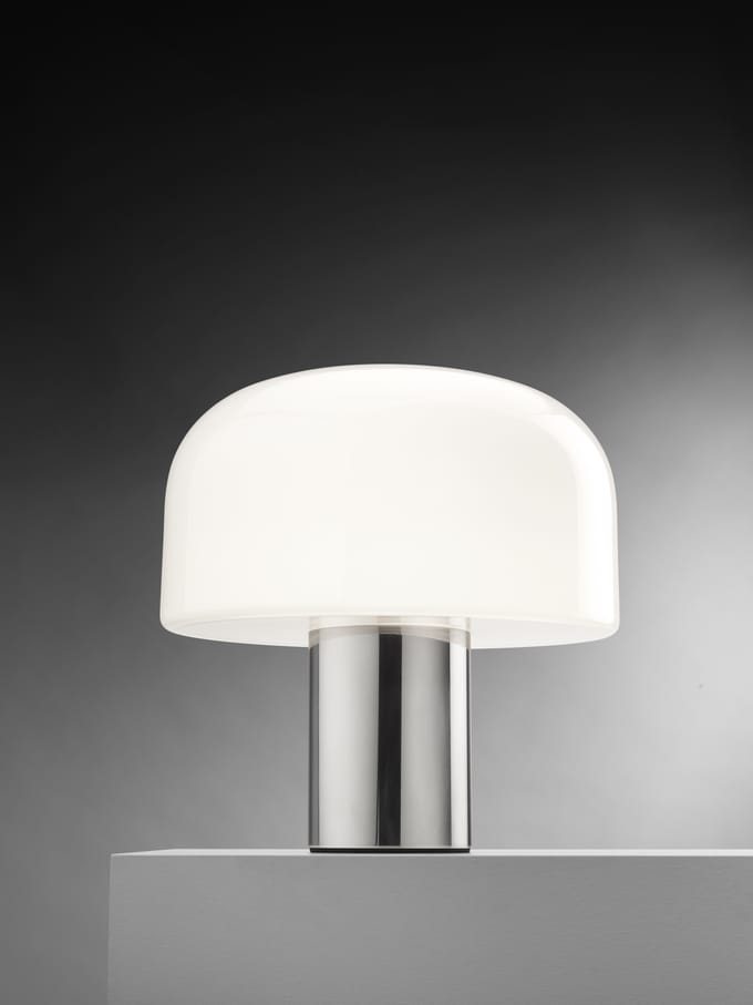 Flos Bellhop T Tafellamp Licht Aluminium/Glas