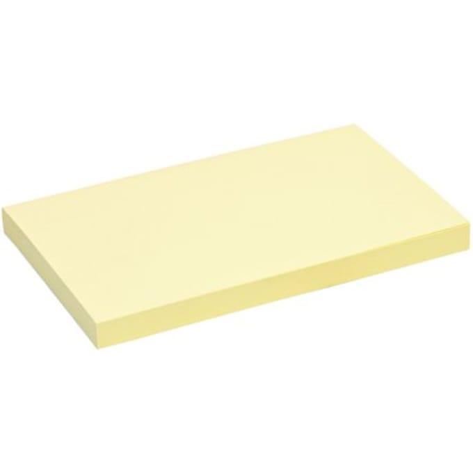 Memoblok Quantore 76x127mm geel 100 vel