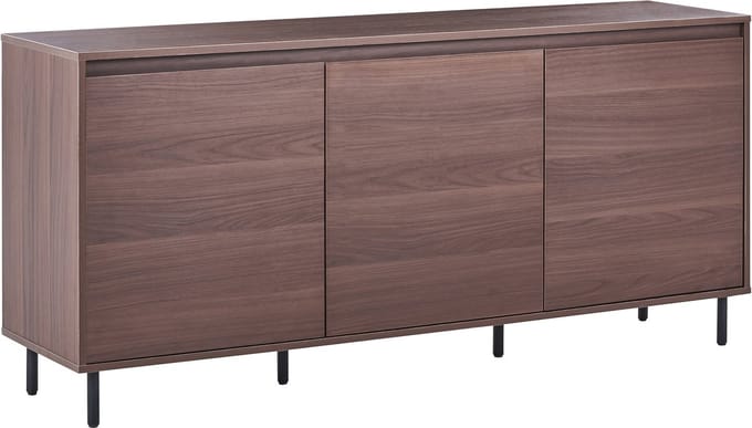 NIKEA - Commode 3-deurs - Donkerbruin - MDF