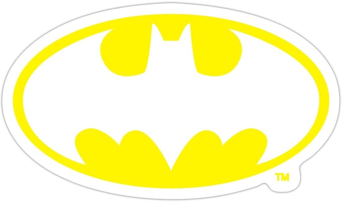 Batman Officieel Logo Sticker Maat S (max. 10 x 10cm)