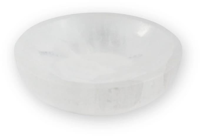 Seleniet oplaadschaal wit 10 cm