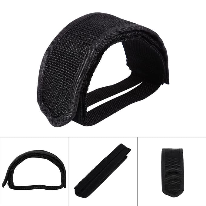 Fixed Gear Fixie Racefiets Fietsen Zelfklevend Pedaal Toe Clip Riem black