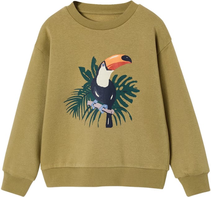 Vertbaudet Sweater jongen met ronde hals en lange mouwen