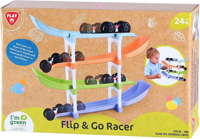 Playgo Biobased Flip en Go Autoracebaan - 11dlg.